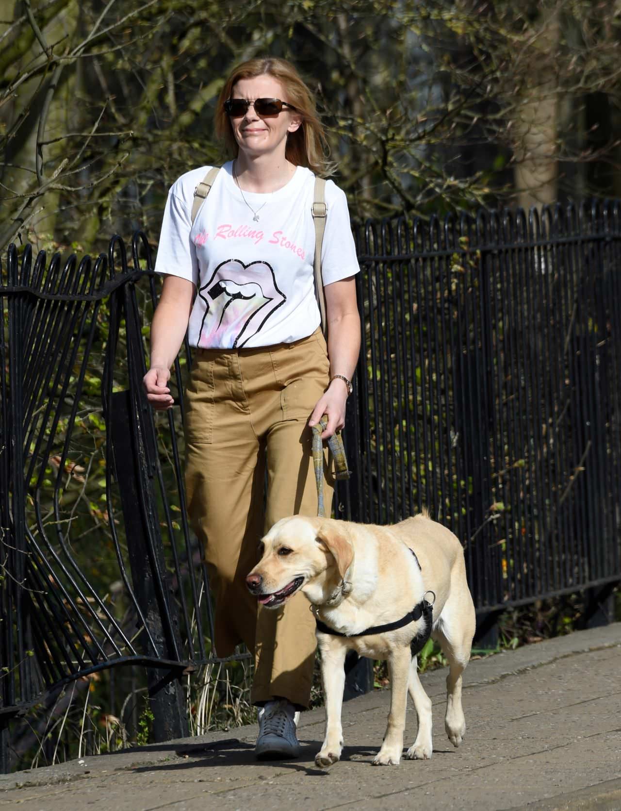 jane danson takes her dog out for a morning stroll 4