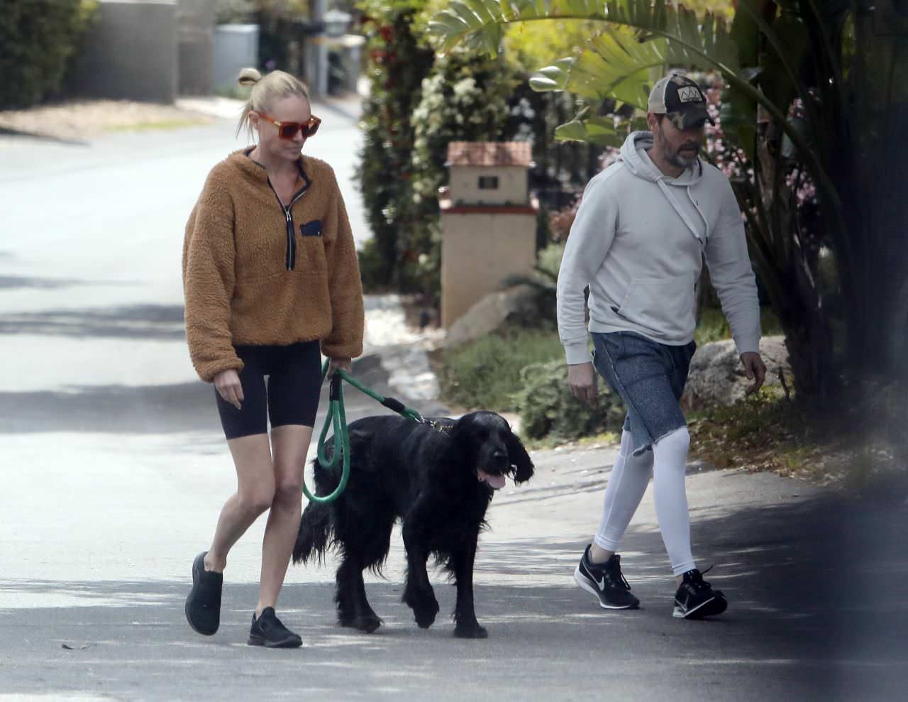 kate bosworth in shorts out for a quick dog walk in la 2