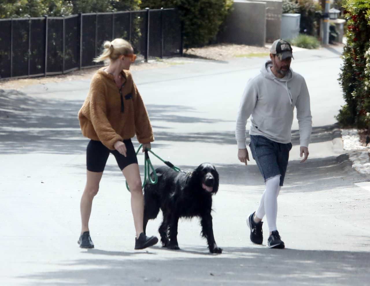 kate bosworth in shorts out for a quick dog walk in la 3
