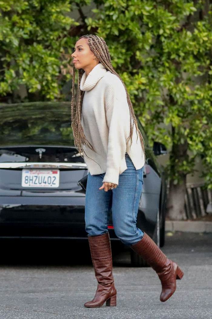 leona lewis seen at parking lot in west hollywood 4