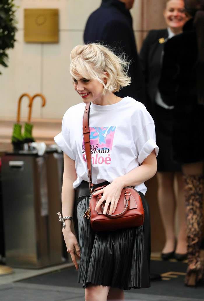 lucy boynton looks casual leaving her hotel in paris 1