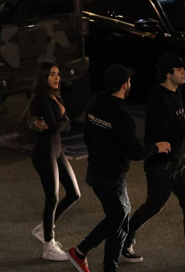 madison beer in black jumpsuit leaving the saddle ranch in west hollywood 2