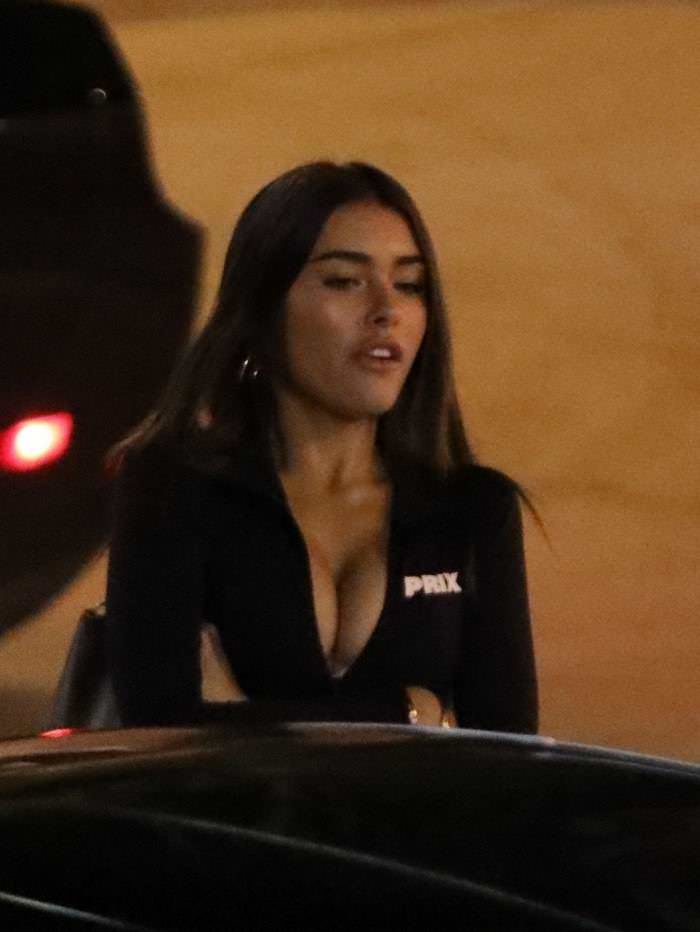 madison beer in black jumpsuit leaving the saddle ranch in west hollywood 3