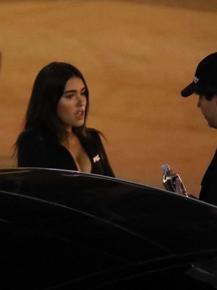 madison beer in black jumpsuit leaving the saddle ranch in west hollywood 4