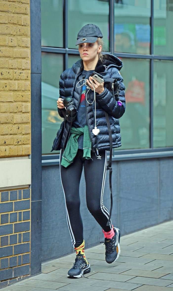 suki waterhouse in spandex out in london 4